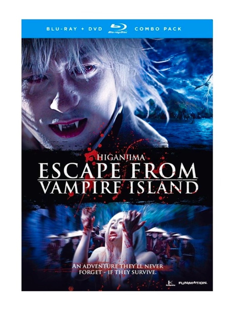 Higanjima: Escape From Vampire Island (Blu-ray / DVD, 2009, 2-Disc Set)